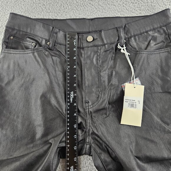 mnml Jeans Mens 38 Black X125 Stretch Denim Distressed Ripped‎ Knees Slim Fit - Picture 8 of 16